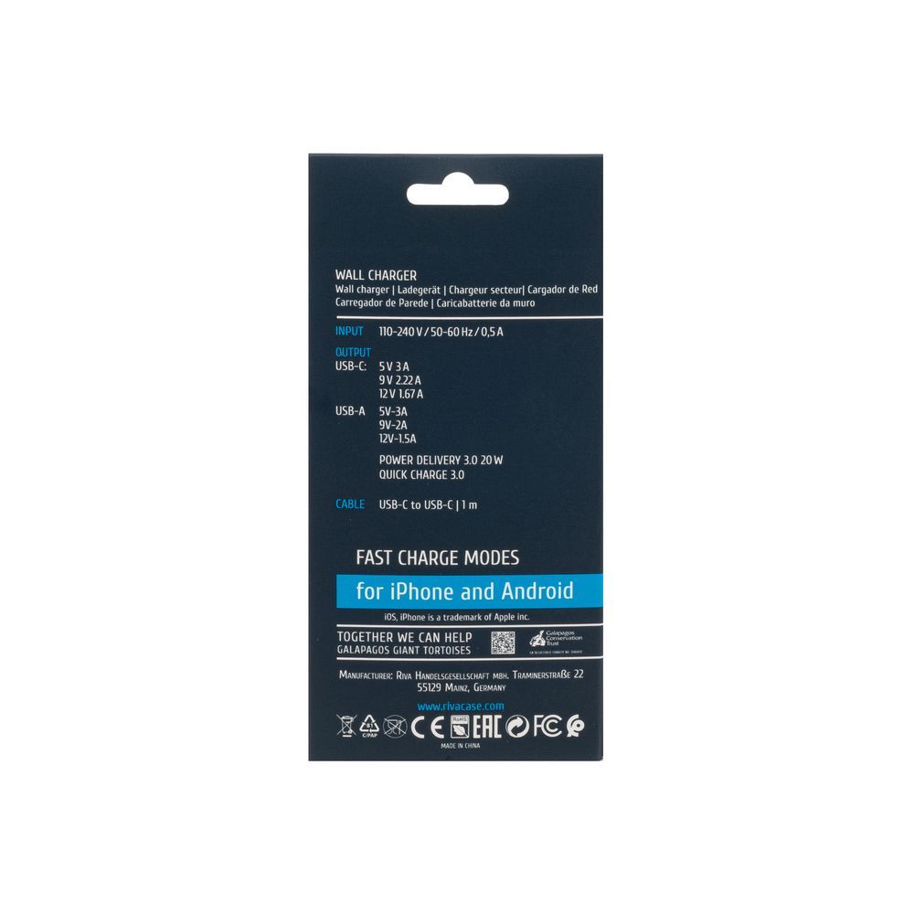 rivacase-rivapower-ps4102-wd4-eu-wall-charger-pd20w-qc3.0-usb-a-usb-c-with-usb-c-usb-c-cable-white_4.jpg RivaCase RivaPower PS4102 WD4 EU Wall Charger PD20W + QC3.0, USB-A + USB-C, with USB-C/USB-C Cable White - Image 4