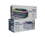 Gembird DAC-SPKBT-QC15-GR Digital alarm clock with speaker wireless charging function White/Light Grey - Image 5
