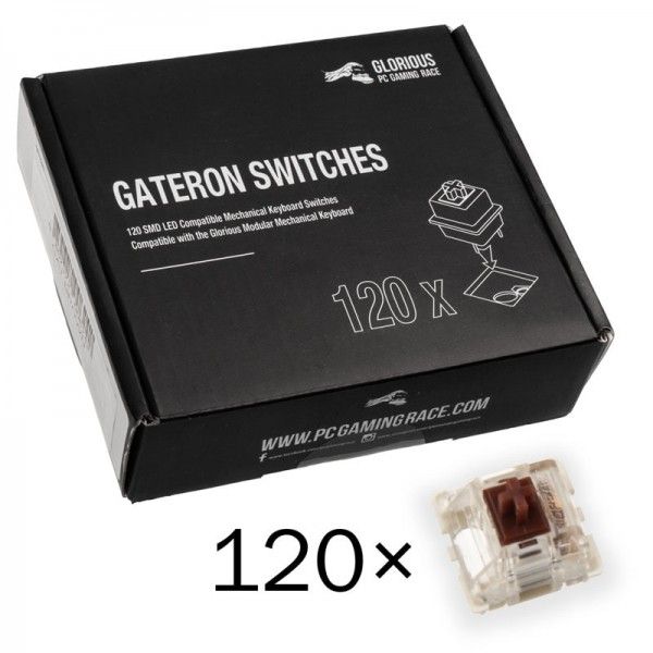 Glorious Gateron Mechanical Brown Keyboard Switches (120db) - Image 2