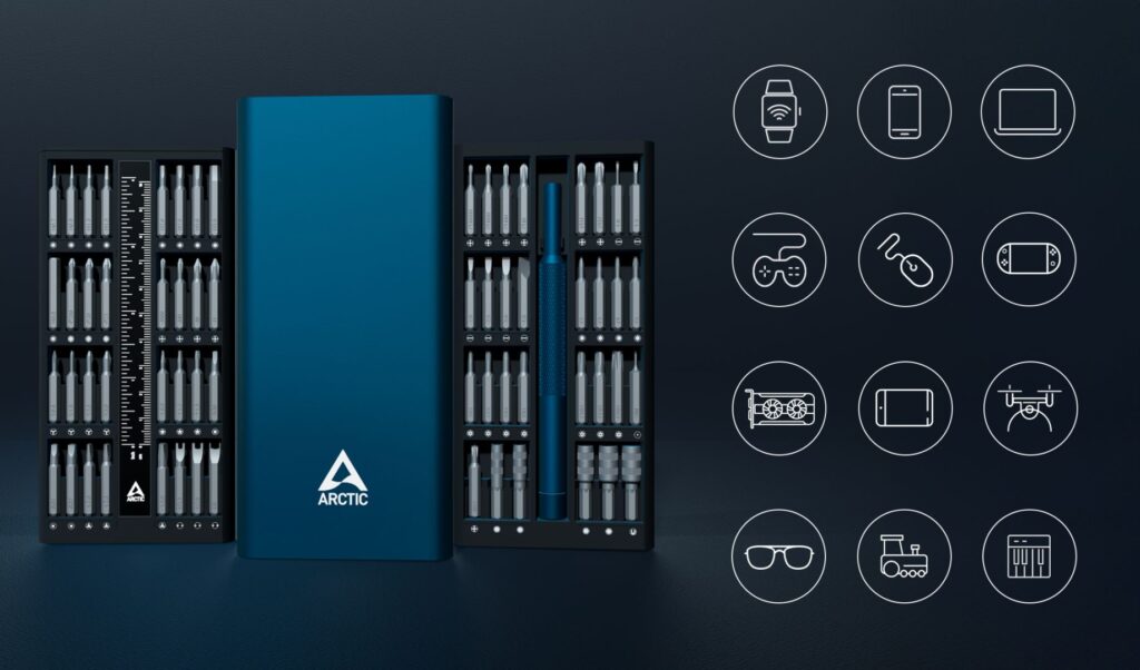 Arctic Precision Screwdriver Toolkit Dark Blue - Image 2