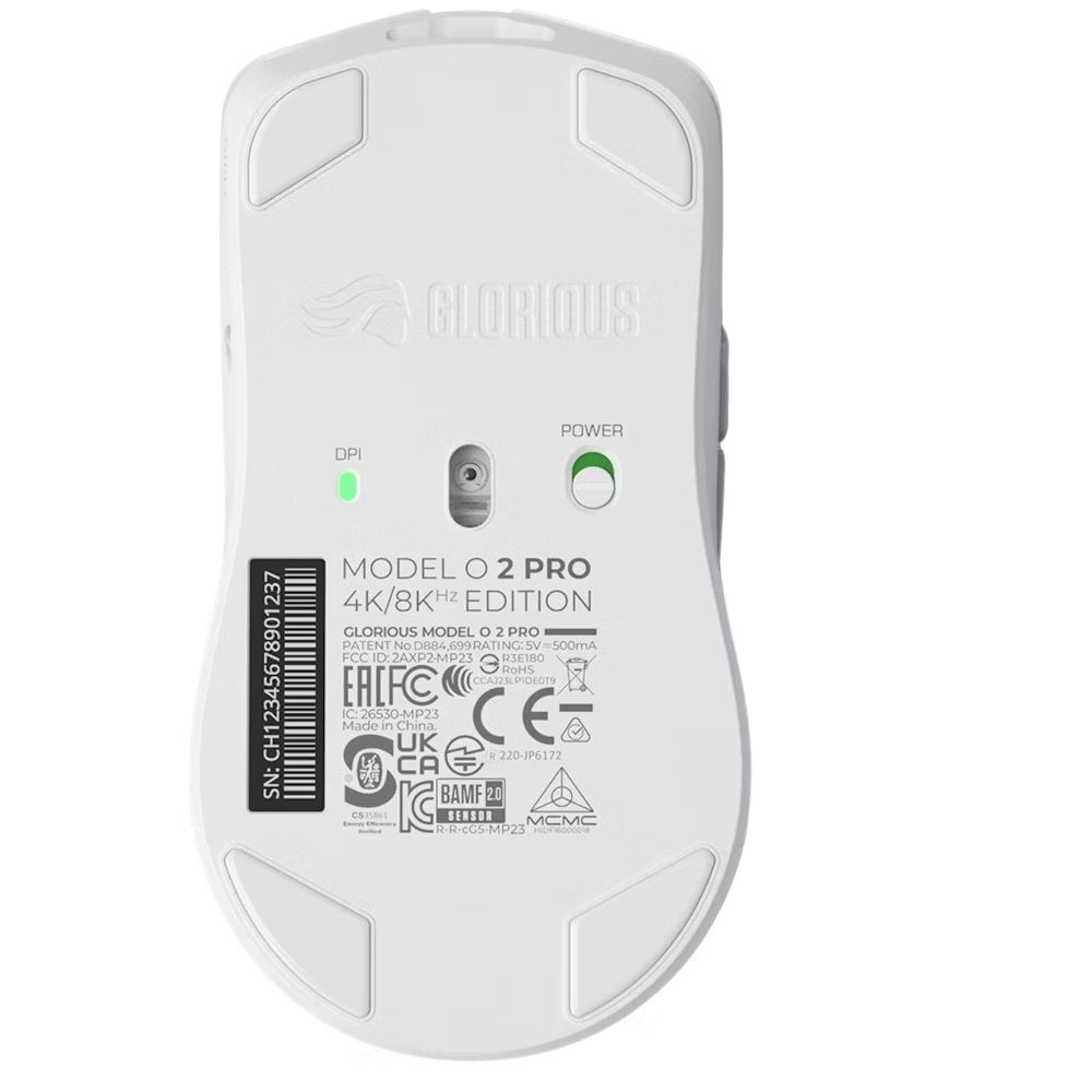 Glorious Model O 2 PRO Series Wireless Mouse 4K/8KHz Edition White - Image 4