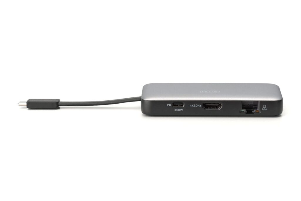 Digitus 7in1 USB-C Travel Docking Station Silver - Image 4