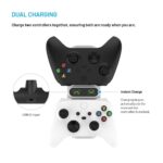 FIXED Kettős töltőállomás Xbox Series S, X kontrollerhez és One vezeték nélküli vezérlőkhöz, fehér - Image 5