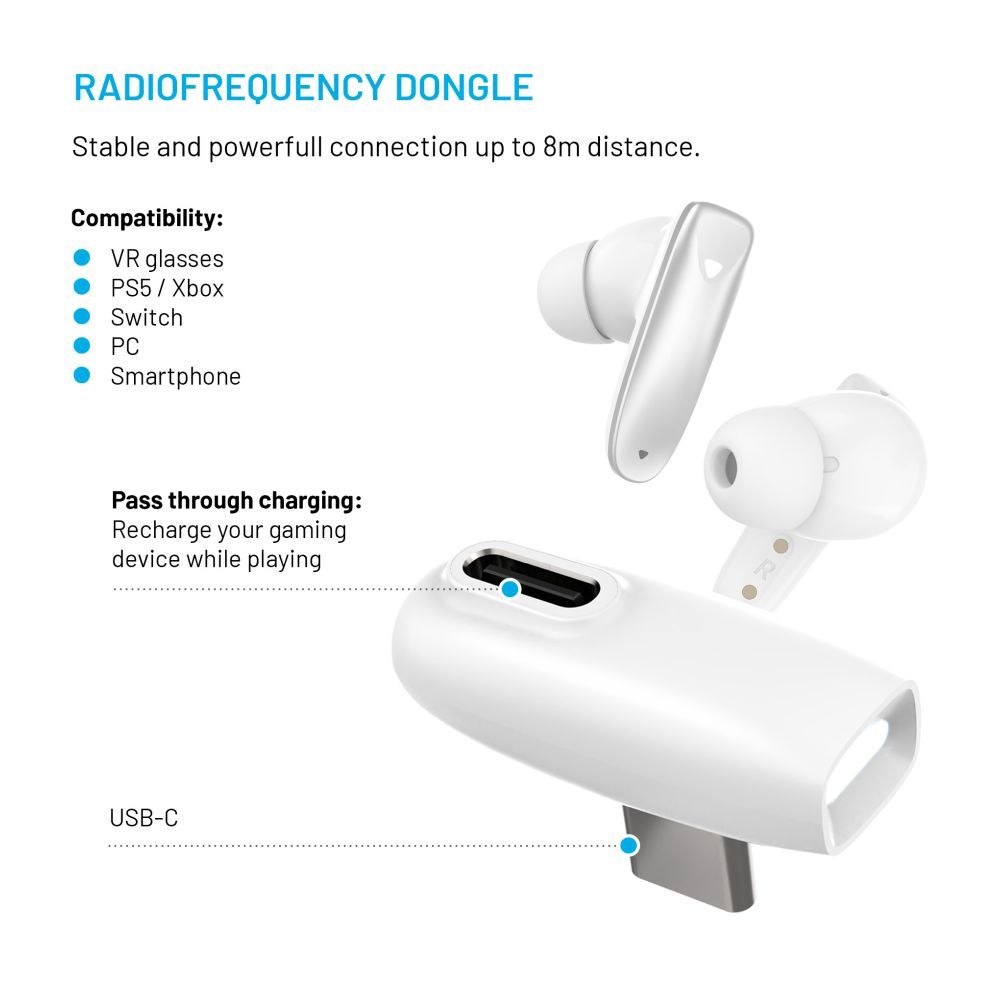 FIXED Gamer füllhallgató, fehér - Image 3
