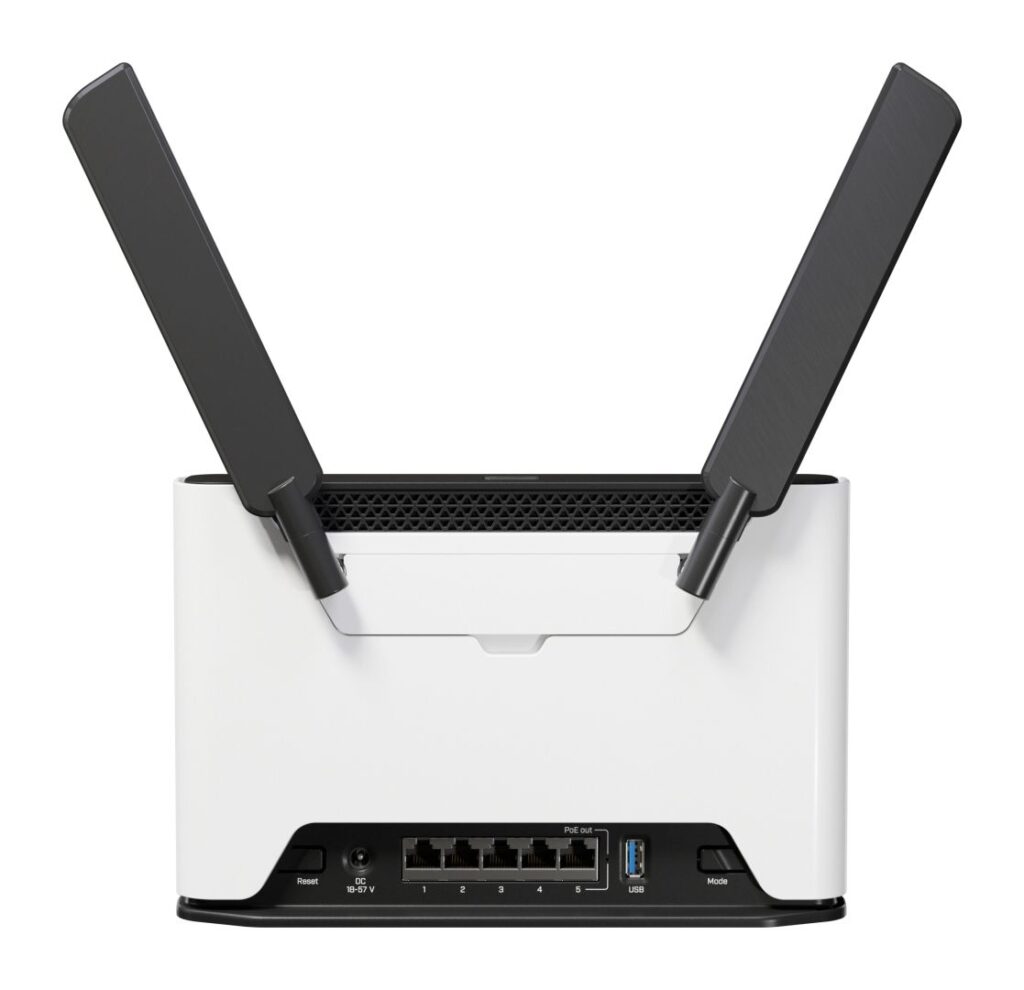 MIKROTIK Wireless Router DualBand, 5x1000Mbps, Chateau PRO ax, WiFi6, Asztali - H53UiG-5HaxQ2HaxQ - Image 4