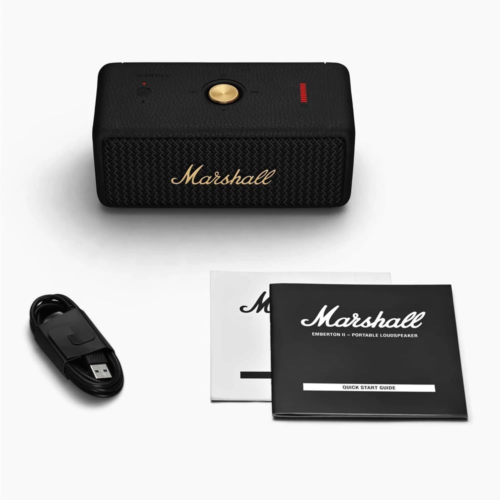 Marshall Emberton II Bluetooth Speaker Black/Brass - Image 4