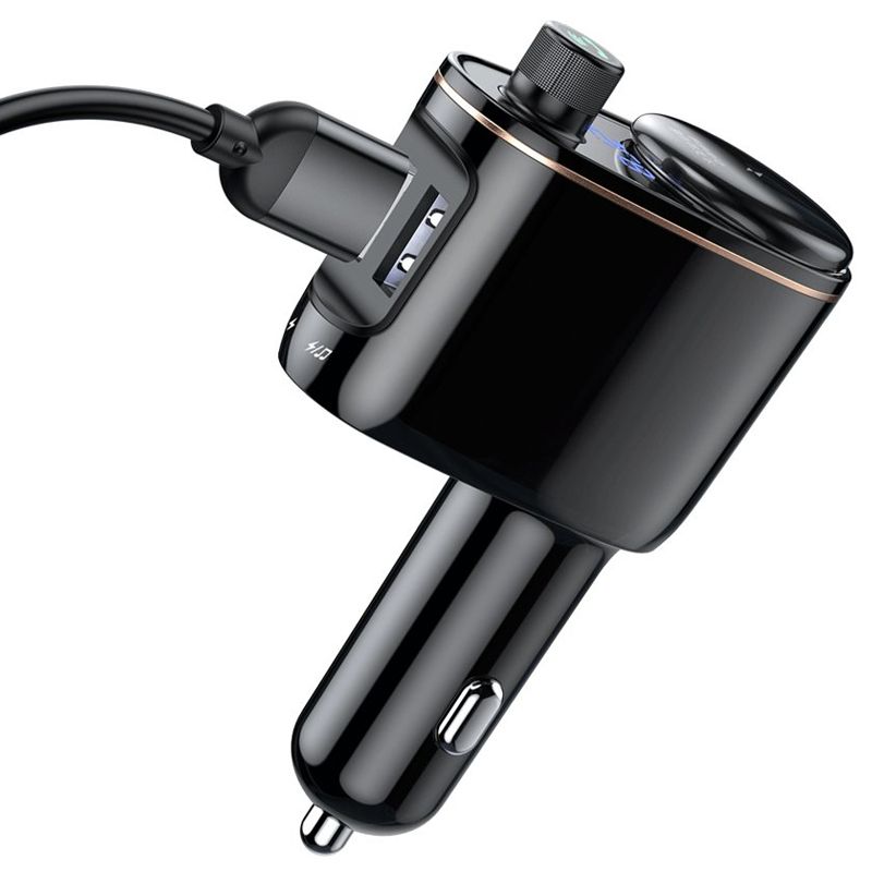 Baseus Locomotive Bluetooth FM Transzmitter Black - Image 7