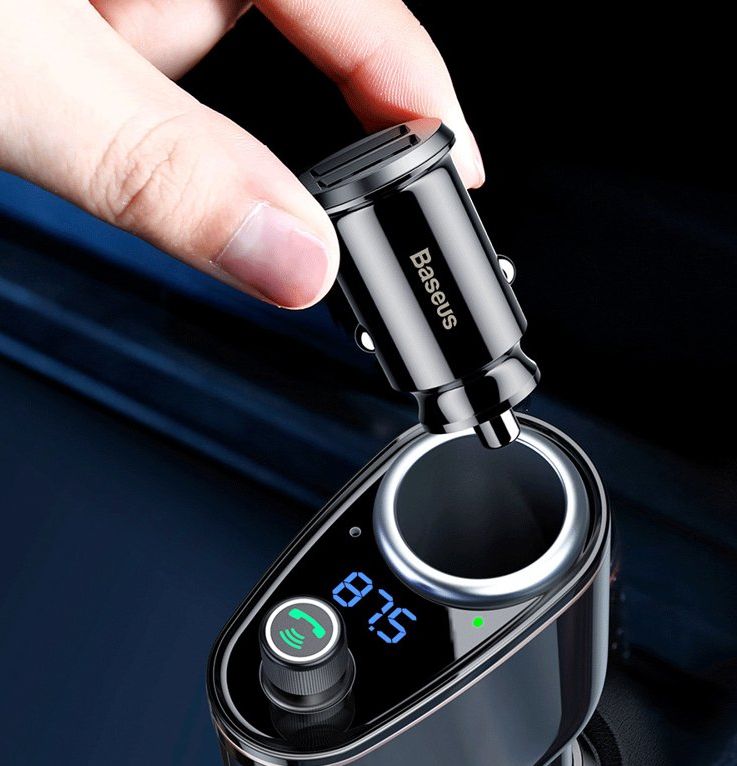 Baseus Locomotive Bluetooth FM Transzmitter Black - Image 8