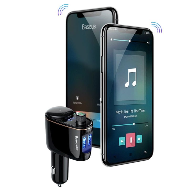 Baseus Locomotive Bluetooth FM Transzmitter Black - Image 9