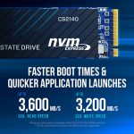 PNY 500GB M.2 2280 NVMe CS2140 - Image 3