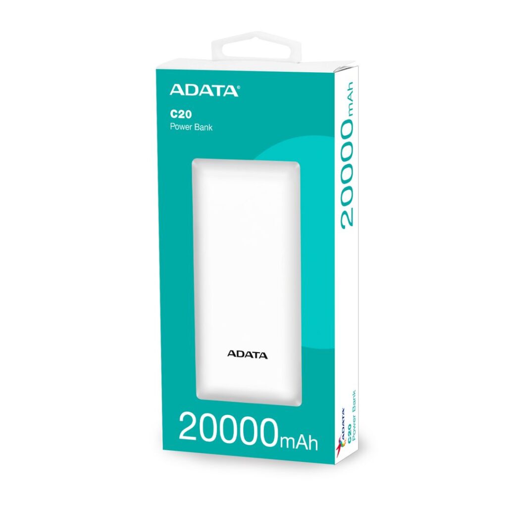 a-data-c20-20000mah-powerbank-white_5.jpg A-Data C20 20000mAh PowerBank White - Image 5