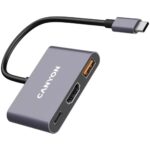 Canyon CNS-TDS4 3 Ports USB-C HUB Grey - Image 3