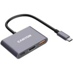 Canyon CNS-TDS4 3 Ports USB-C HUB Grey - Image 4