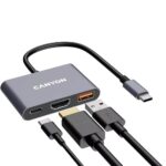 Canyon CNS-TDS4 3 Ports USB-C HUB Grey - Image 5