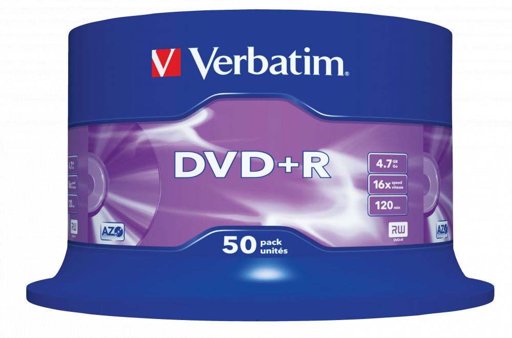 Verbatim DVD+R 4,7Gb 16x Hengeres 50db/csomag (50-es címke) - Image 2