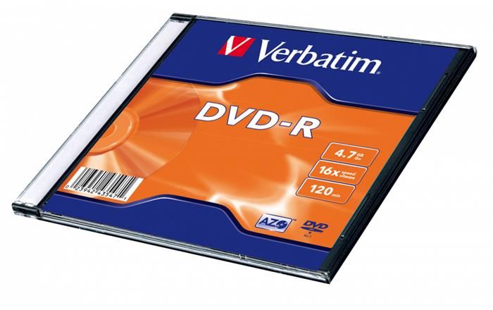 Verbatim DVD-R 4,7Gb 16x Slim tok 1db/csomag (1-es címke) - Image 2
