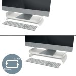 Leitz Ergo állítható magasságú monitorállvány Light Grey - Image 3