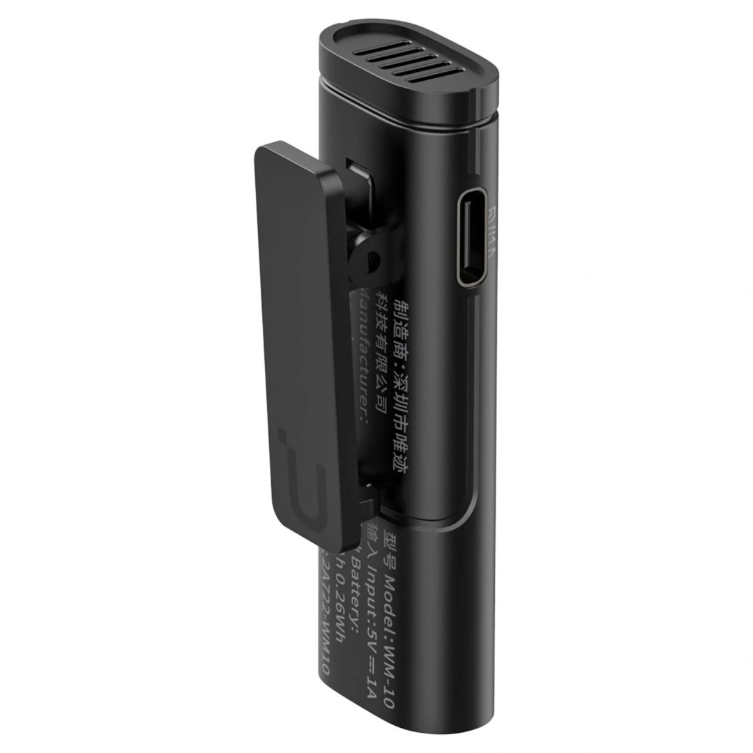 ulanzi-wm-10-wireless-clip-on-microphone-for-smartphone-or-tablet-black_3.jpg Ulanzi WM-10 Wireless Clip-on Microphone for Smartphone or Tablet Black - Image 3