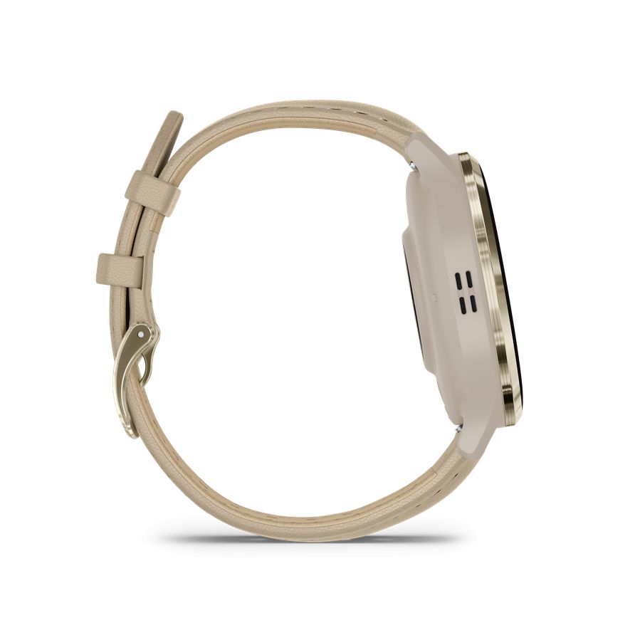 Garmin Venu 3S francia szürke-krémarany, bőr és szilikon szíjjal okosóra - Image 3