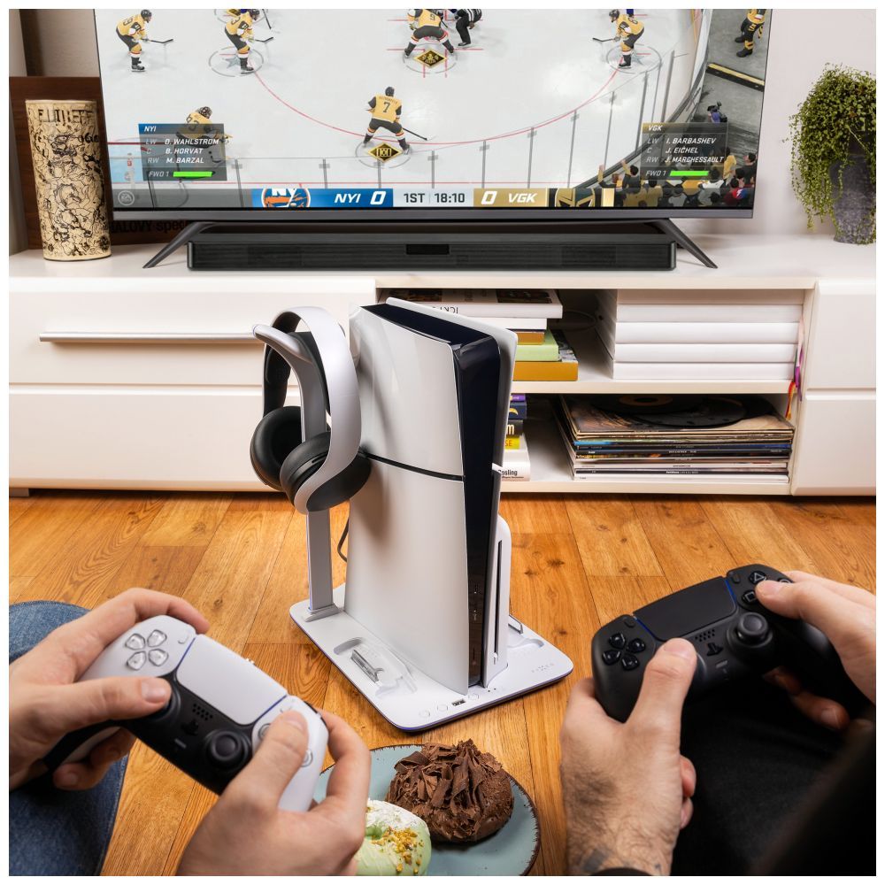 FIXED Multifunkciós állvány PS5-höz, fekete és fehér - Image 13