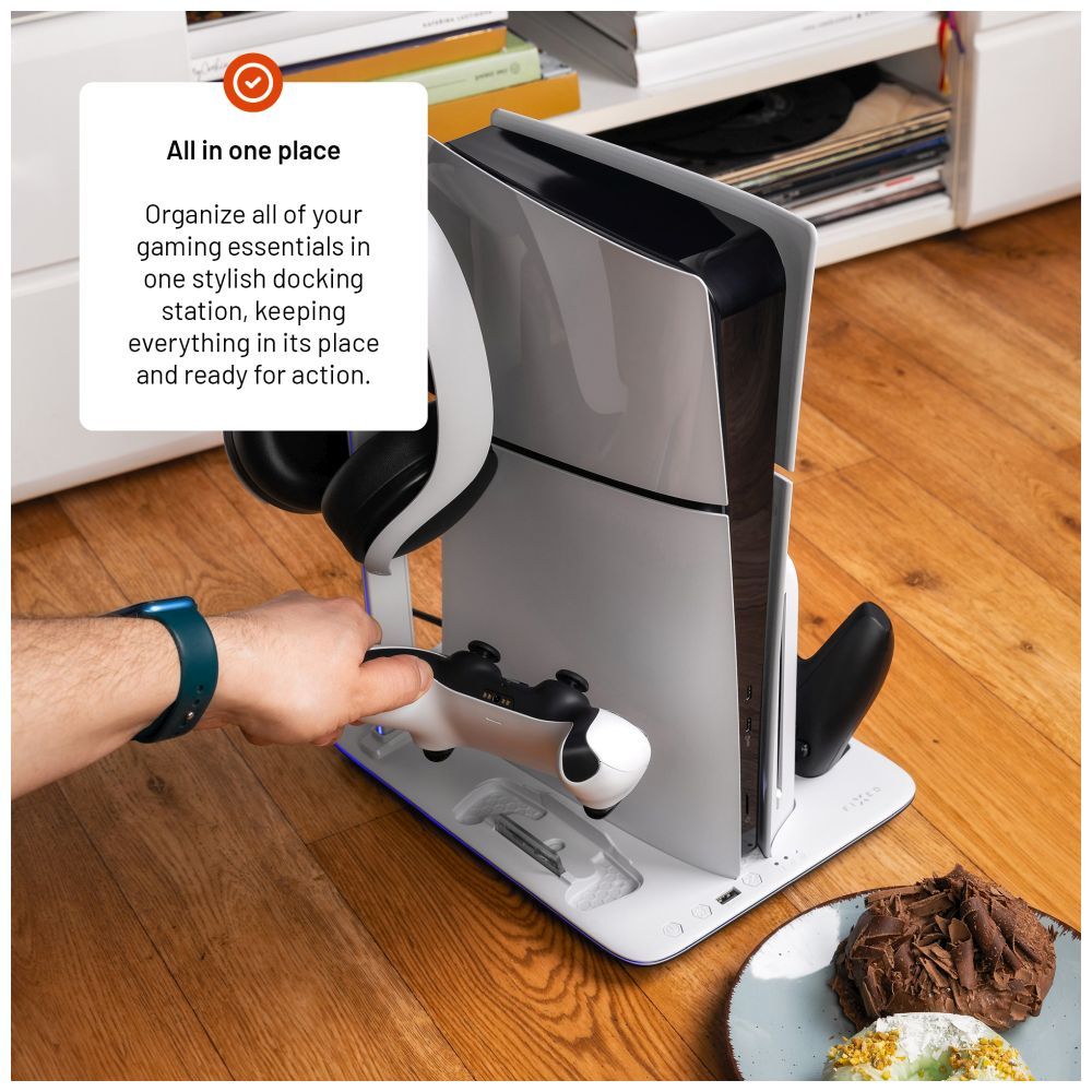 FIXED Multifunkciós állvány PS5-höz, fekete és fehér - Image 9