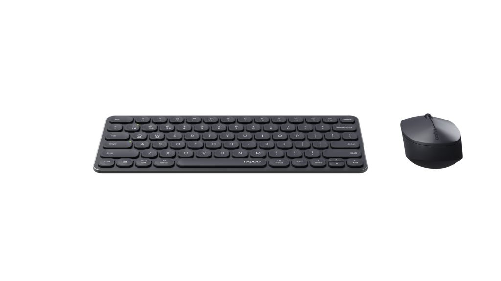 Rapoo 9010M Multi-mode Wireless Ultra-slim Desktop Combo Dark Grey HU - Image 3