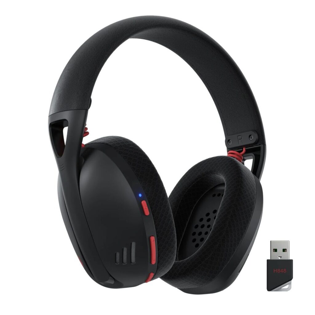Redragon H848 Wireless Bluetooth Gaming Headset Black - Image 2