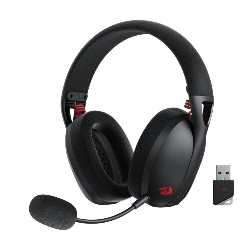 Redragon H848 Wireless Bluetooth Gaming Headset Black - Image 3