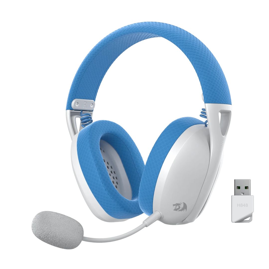 Redragon H848 Wireless Bluetooth Gaming Headset Blue - Image 1