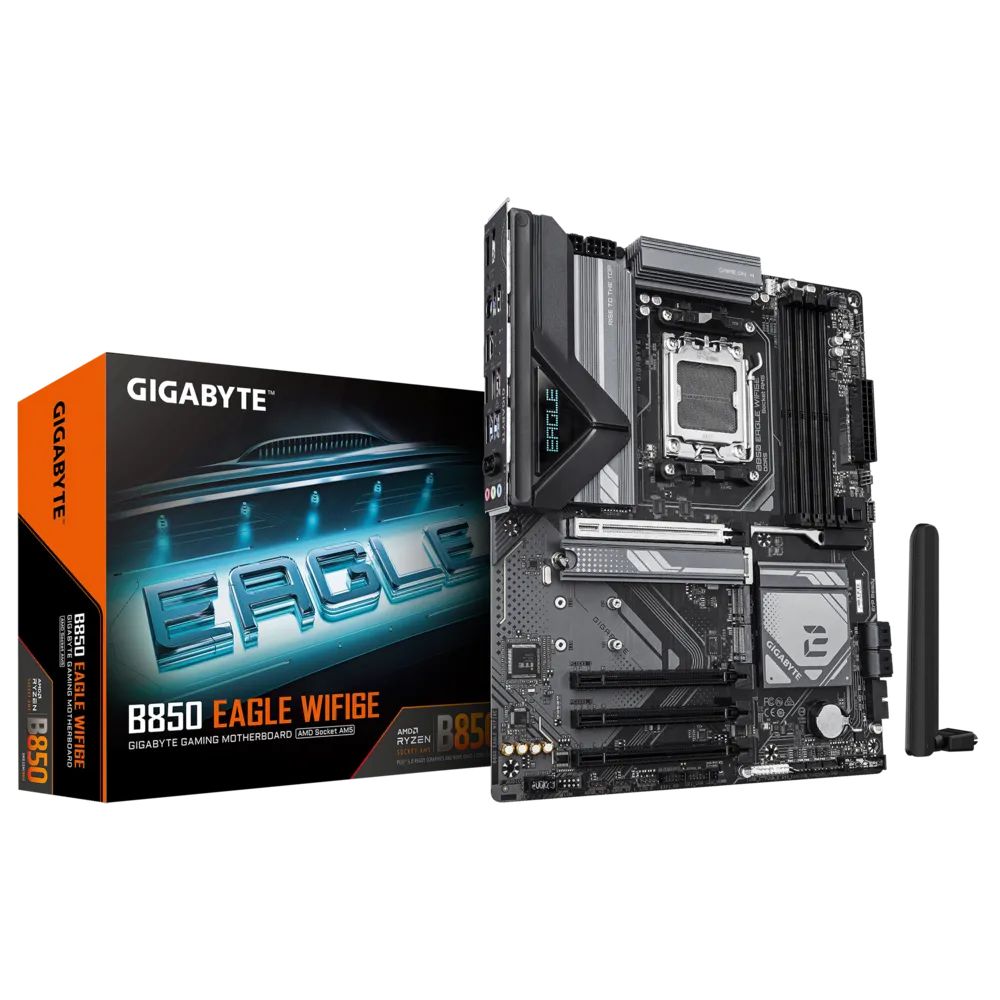 gigabyte-b850-eagle-wifi6e_1.jpg GIGABYTE Alaplap AM5 B850 EAGLE WIFI6E AMD B850, ATX - Image 1