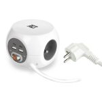 ACT Power Strip Cube E Socket Hálózati Elosztó Kapcsolóval 3DIN 1,5m White - Image 10