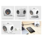 ACT Power Strip Cube E Socket Hálózati Elosztó Kapcsolóval 3DIN 1,5m White - Image 6