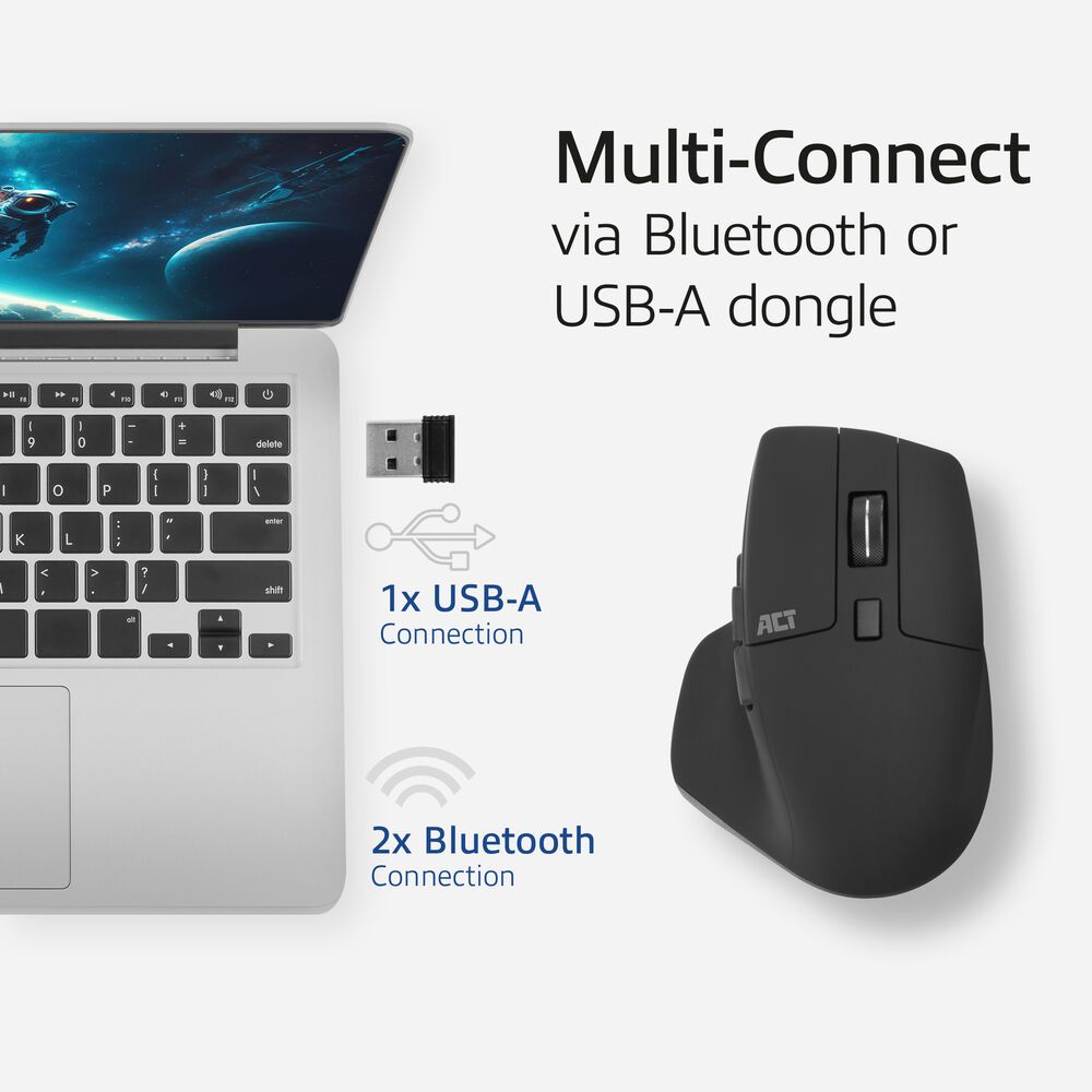 ACT AC5146 Wireless Bluetooth Mouse Black - Image 6