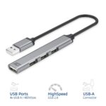 ACT 4-portos USB2.0 HUB Grey - Image 2