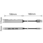 ACT 4-portos USB2.0 HUB Grey - Image 7