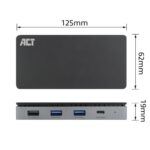 ACT AC7093 USB-C 4K MST Docking Station Silver - Image 9