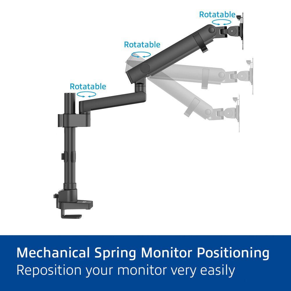ACT AC8327 Single monitor arm office solid pro with mechanical spring - Image 7