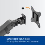 ACT AC8328 Dual monitor arm office solid pro, with mechanical spring - Image 13