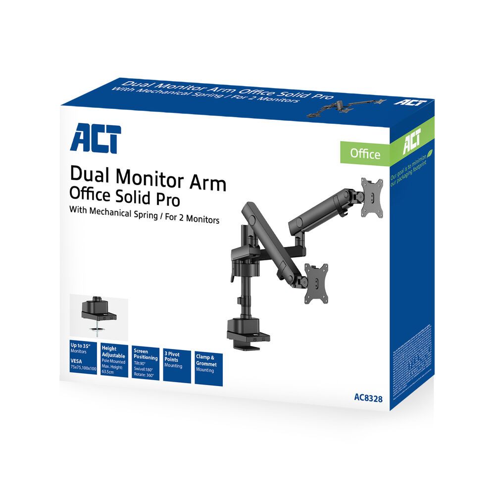 act-ac8328-dual-monitor-arm-office-solid-pro-with-mechanical-spring_9.jpg ACT AC8328 Dual monitor arm office solid pro, with mechanical spring - Image 9