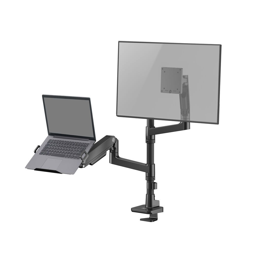 act-ac8341-single-monitor-arm-and-laptop-arm-office-premium-with-gas-spring-pole-mounted_4.jpg ACT AC8341 Single Monitor Arm and Laptop Arm Office Premium with Gas Spring Pole Mounted - Image 4