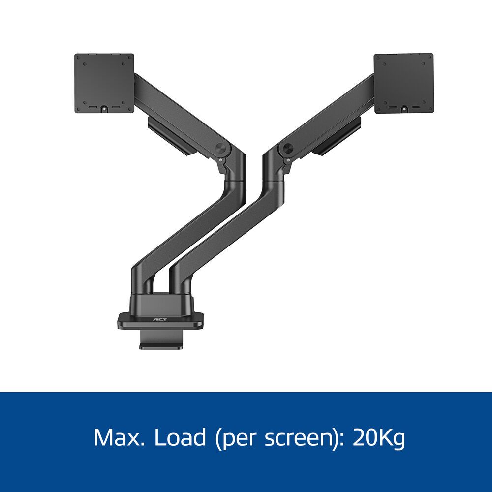 ACT AC8342 Dual Monitor Arm Office Premium with Gas Spring - Image 8