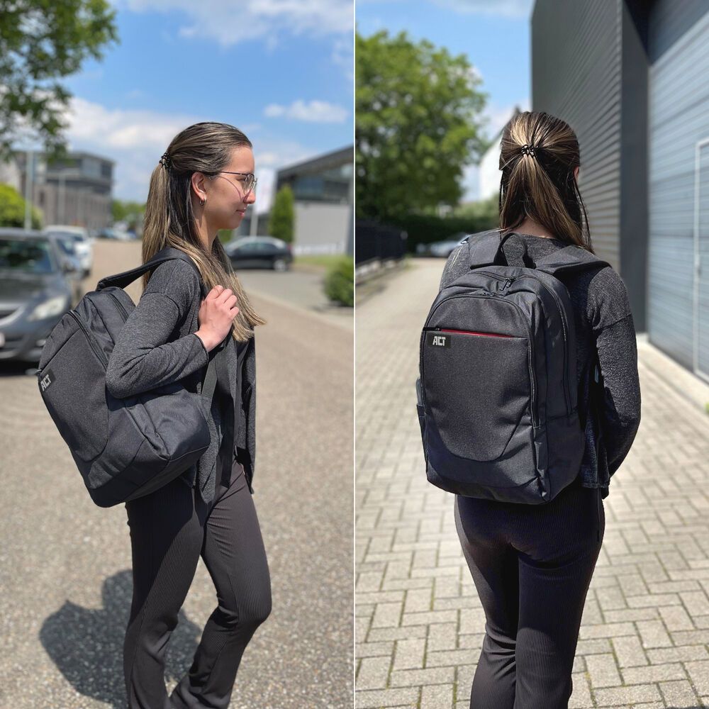 ACT AC8565 Suburb Backpack for laptops up to 15,6" Black - Image 5