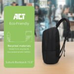 ACT AC8565 Suburb Backpack for laptops up to 15,6" Black - Image 8