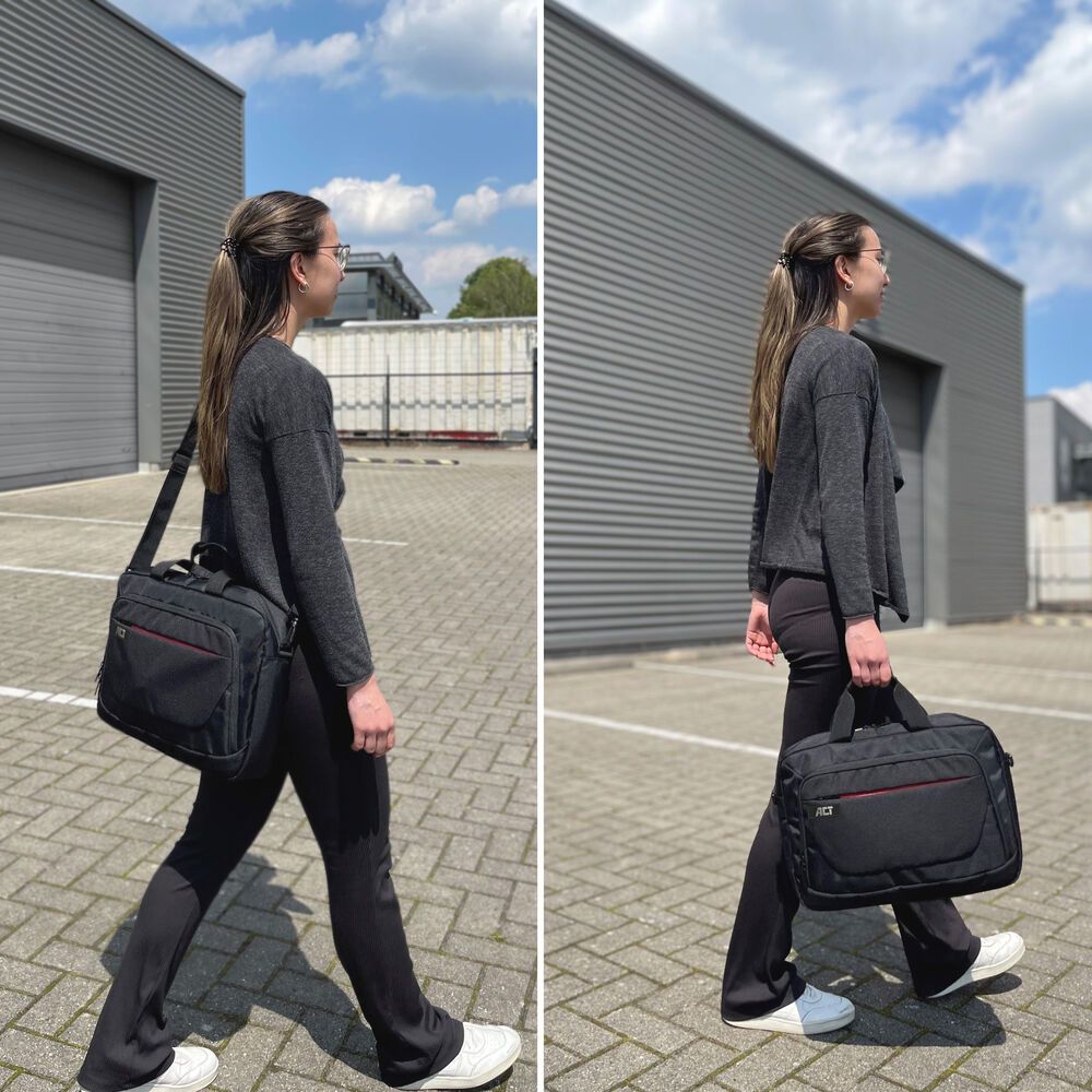 ACT AC8570 Suburb shoulder bag for laptops up to 15,6" Black - Image 6