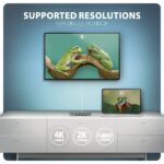 AXAGON HMC-7HX2 USB-C 5Gbps Dual 4K Display 7in1 Hub Aluminium - Image 7