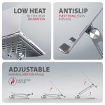 AXAGON HMC-STND Többportos USB-C 5Gbps hub és alumínium állvány laptopokhoz - Image 4