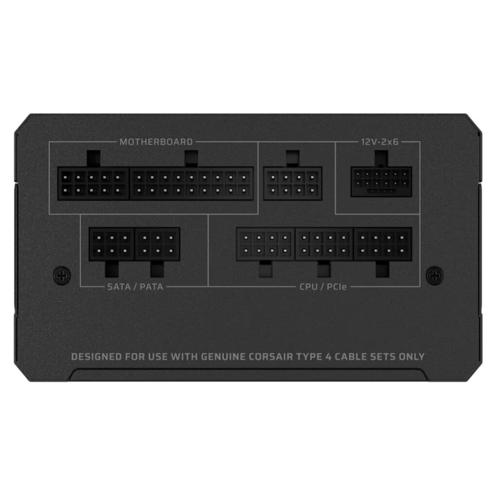 CORSAIR Tápegység Moduláris, RM1000e, 1000W, 12cm, ATX 3.1, PCIe 5.1, BOX, Cybenetics Gold - Image 3