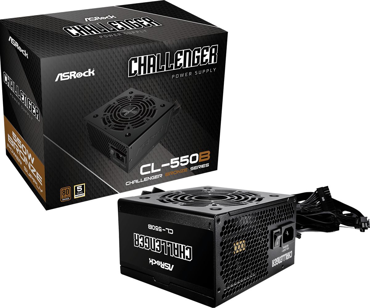 asrock-550w-80-bronze-challanger-cl-550b_1.jpg ASRock 550W 80+ Bronze Challenger CL-550B - Image 1