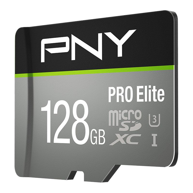 PNY 128GB microSDXC Pro Elite Class 10 U3 V10 + adapterrel - Image 2