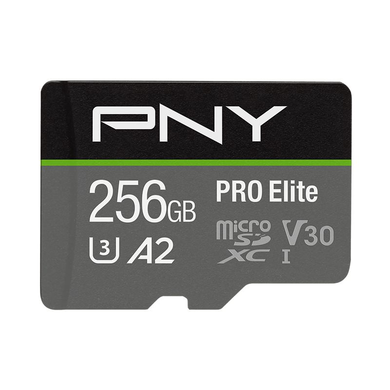 pny-128gb-microsdxc-pro-elite-class-10-u3-v30-a2-adapter-nelkul_1.jpg PNY 256GB microSDXC Pro Elite Class 10 U3 V30 A2 + adapterrel - Image 1